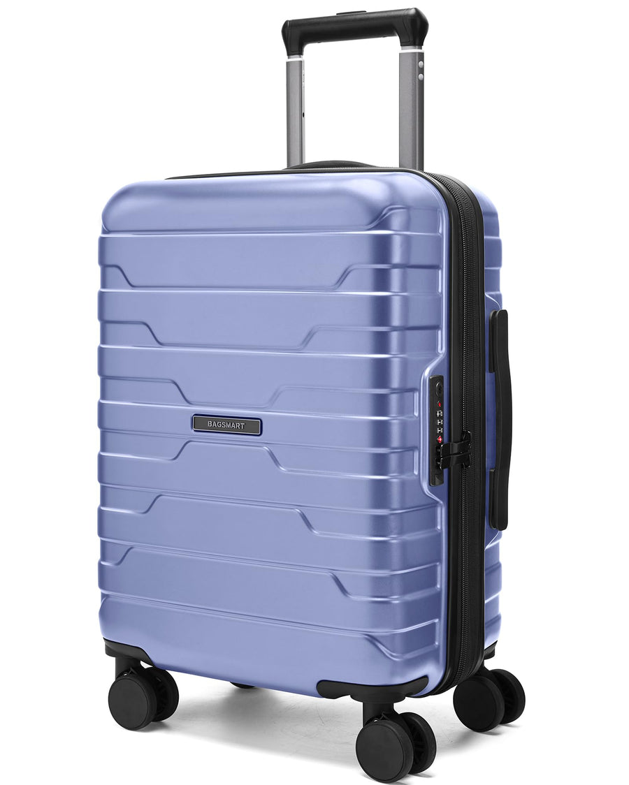 BAGSMART Carry On Luggage 22x14x9 Airline Approved with Spinner Wheels,Lightweight Luggage with TSA Lock,Expandable Hard Shell Carry On Suitcases for Men Women