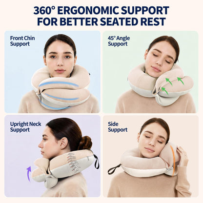 BUYUE Kids Chin Support Travel Neck Pillow