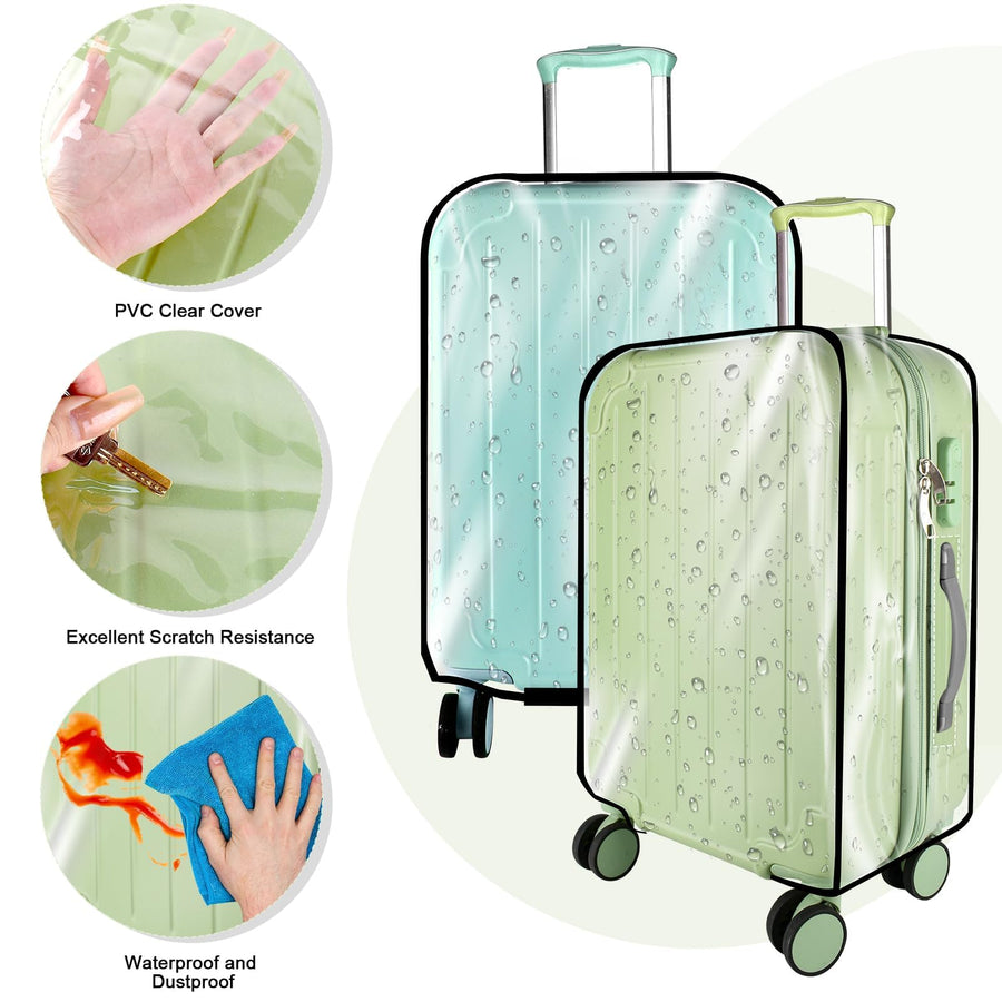 Thick Clear Protective Luggage Cover for Suitcases