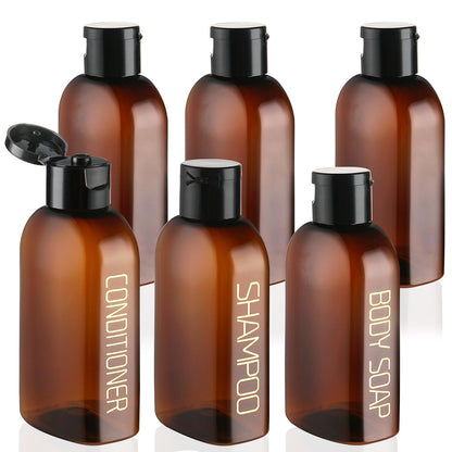 Leakproof Refillable Travel Bottles with Flip Caps