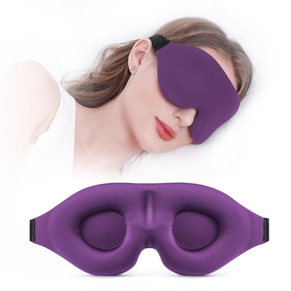 3D Contoured Blackout Sleep Mask with Adjustable Strap