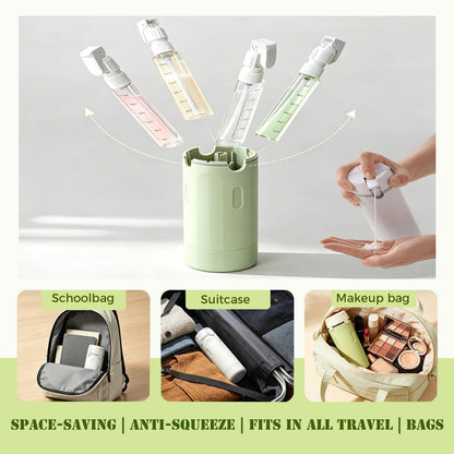 4-in-1 Leakproof Refillable Travel Bottle Dispenser