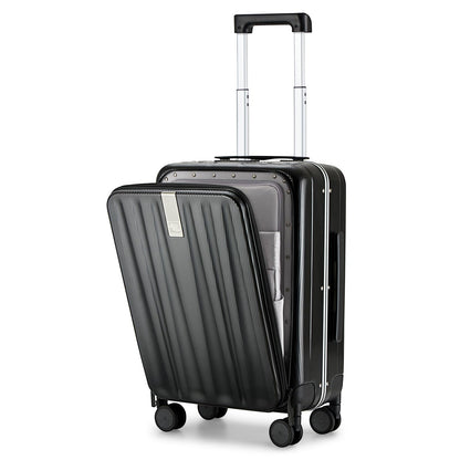 Hanke 16 20 24 26 Inch Carry On Suitcase PC Hardshell Luggage Top Open Aluminum Frame Rolling Suitcases with Wheels Travel Luggage for Womem Men