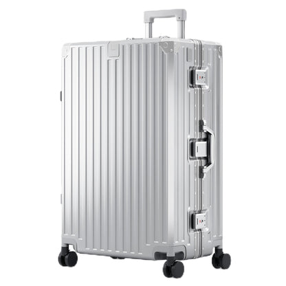 ALPHA CAMP Luggage with Aluminum Frame Zipperless Suitcase