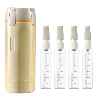4-in-1 Leakproof Refillable Travel Pump Bottle Set