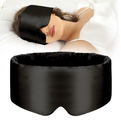 Mulberry Silk Blackout Sleep Mask with Adjustable Band