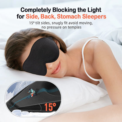 3D Contoured Sleep Mask for Side Sleepers