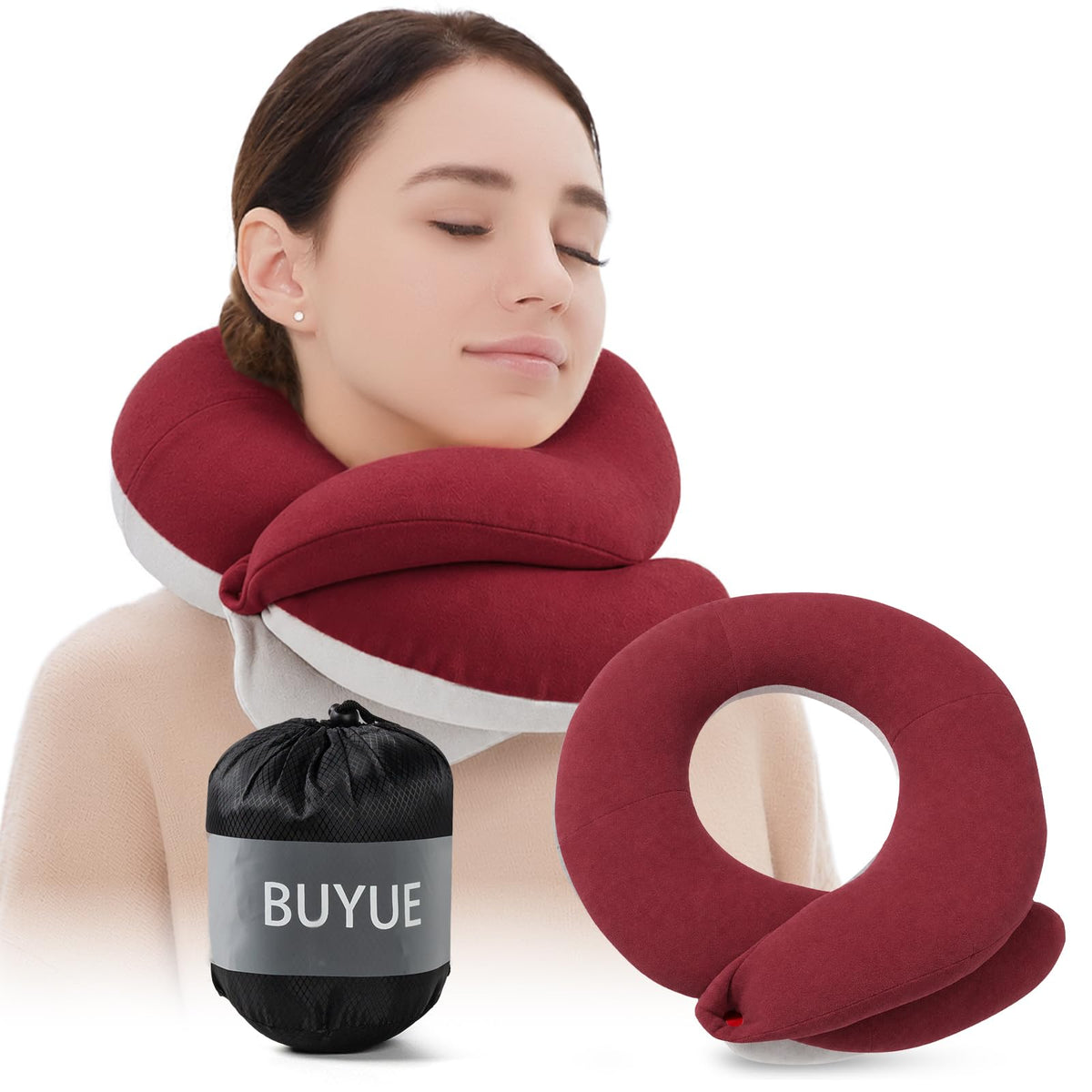 BUYUE Kids Chin Support Travel Neck Pillow