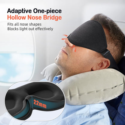3D Contoured Sleep Mask for Side Sleepers