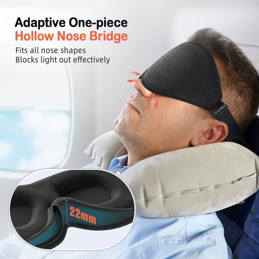 3D Contoured Sleep Mask for Side Sleepers