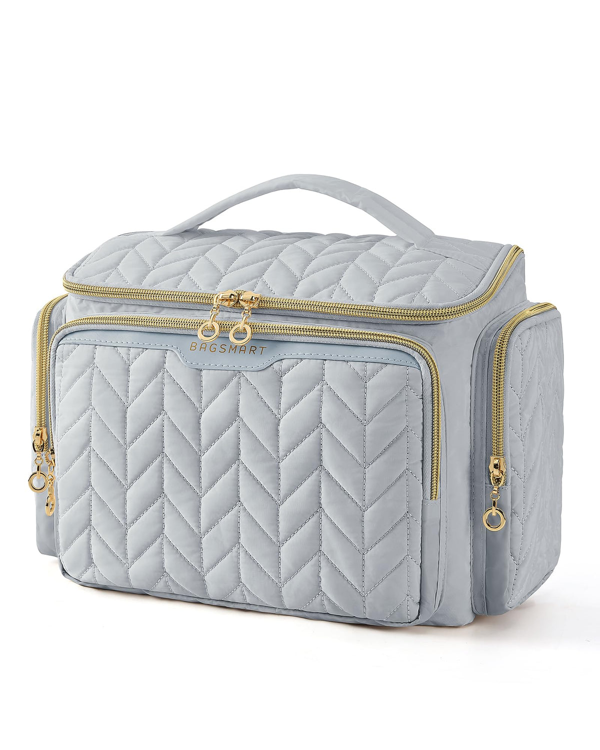 Large Wide-Open Travel Toiletry Bag with Handle