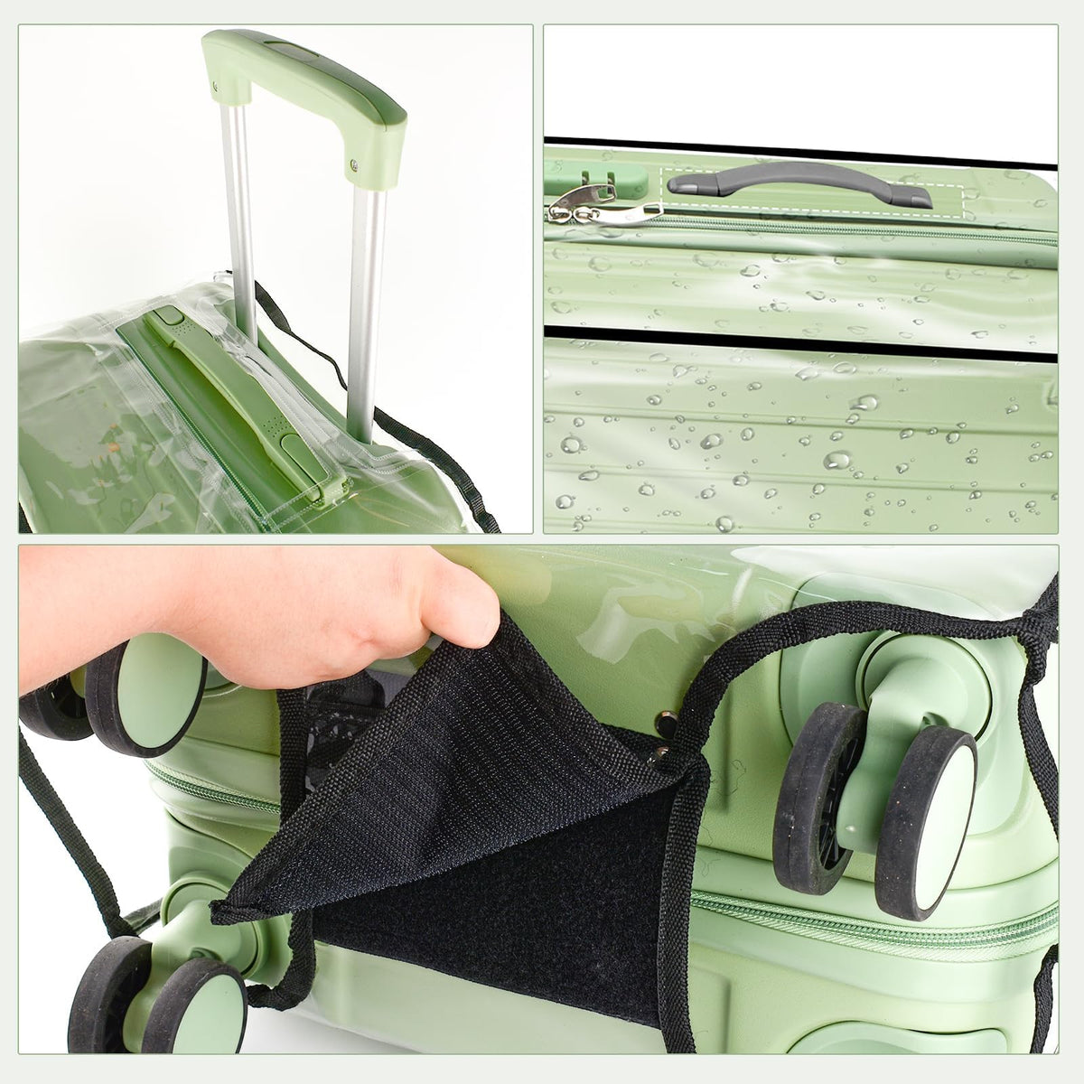 Thick Clear Protective Luggage Cover for Suitcases
