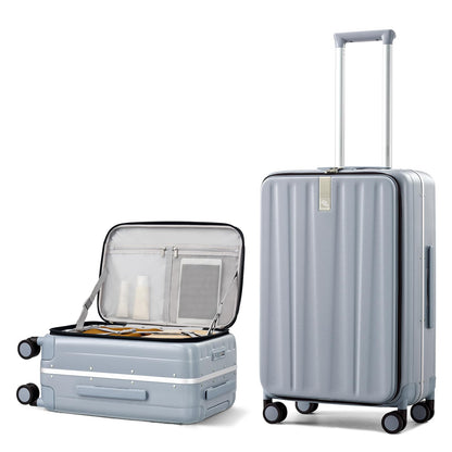 Hanke 16 20 24 26 Inch Carry On Suitcase PC Hardshell Luggage Top Open Aluminum Frame Rolling Suitcases with Wheels Travel Luggage for Womem Men
