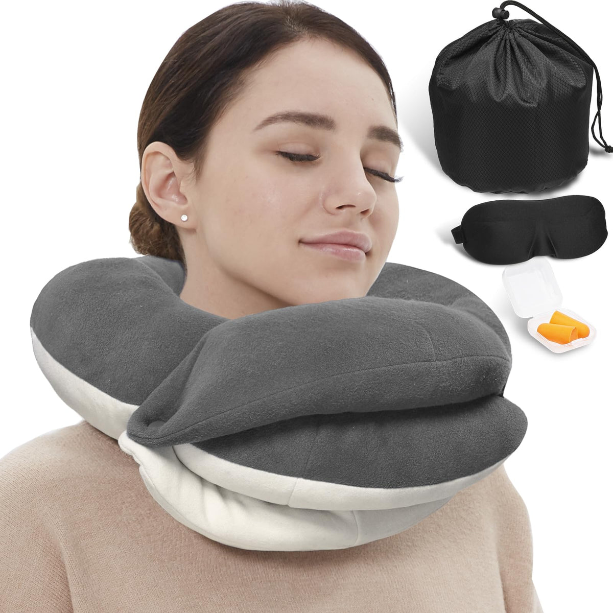 BUYUE Kids Chin Support Travel Neck Pillow