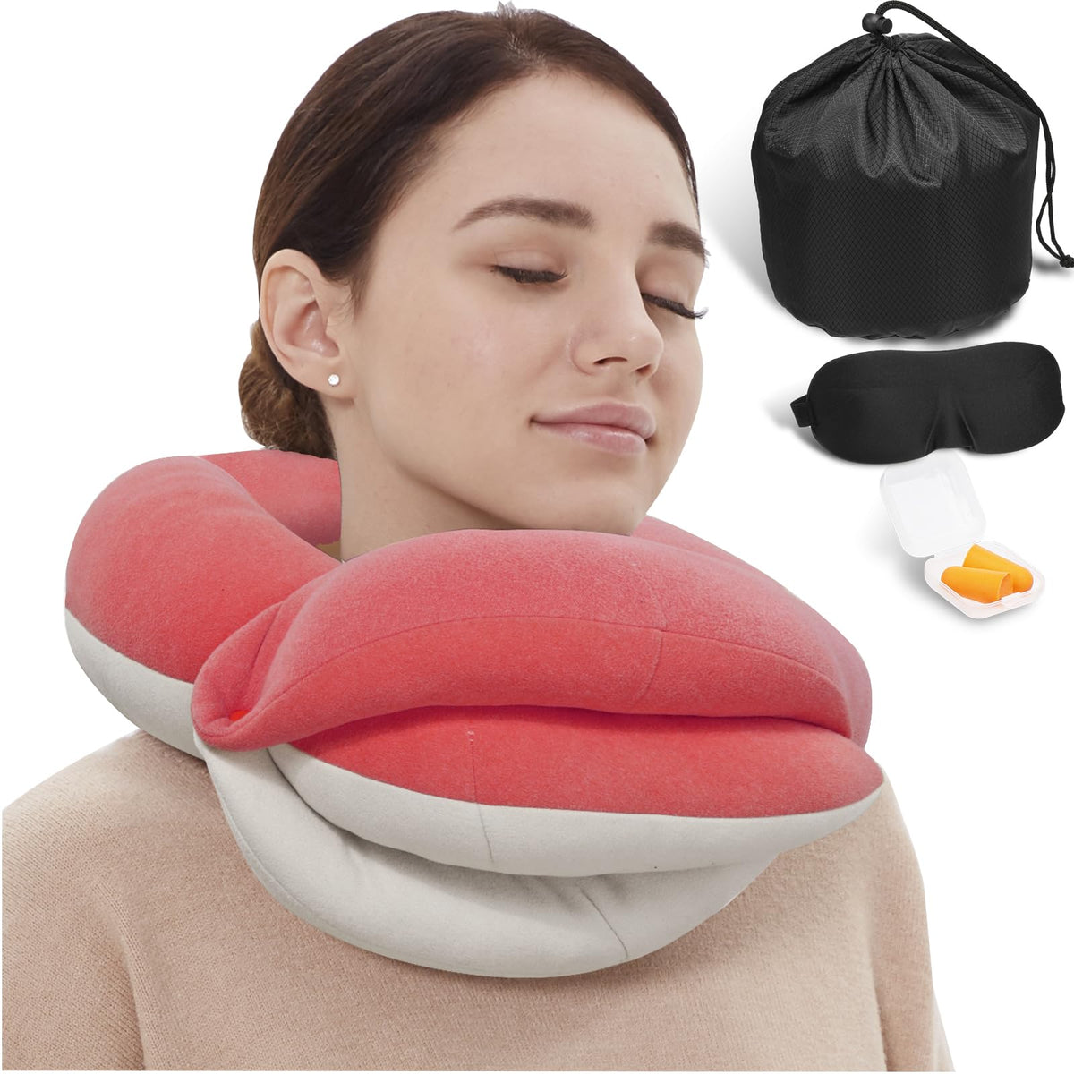 BUYUE Kids Chin Support Travel Neck Pillow