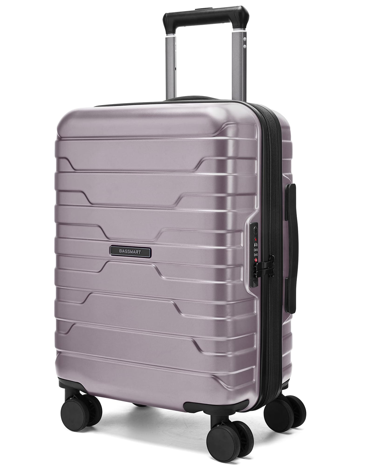 BAGSMART Carry On Luggage 22x14x9 Airline Approved with Spinner Wheels,Lightweight Luggage with TSA Lock,Expandable Hard Shell Carry On Suitcases for Men Women
