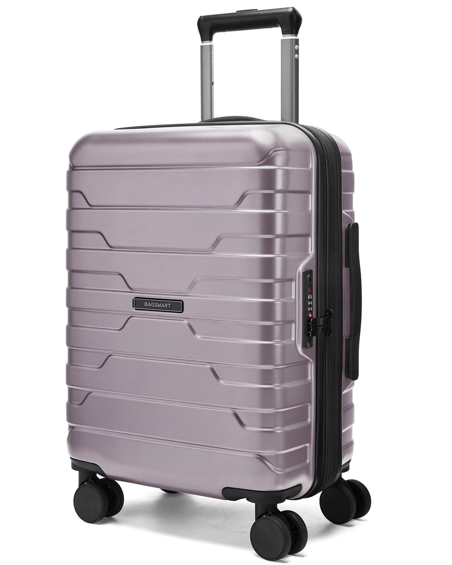 BAGSMART Carry On Luggage 22x14x9 Airline Approved with Spinner Wheels,Lightweight Luggage with TSA Lock,Expandable Hard Shell Carry On Suitcases for Men Women
