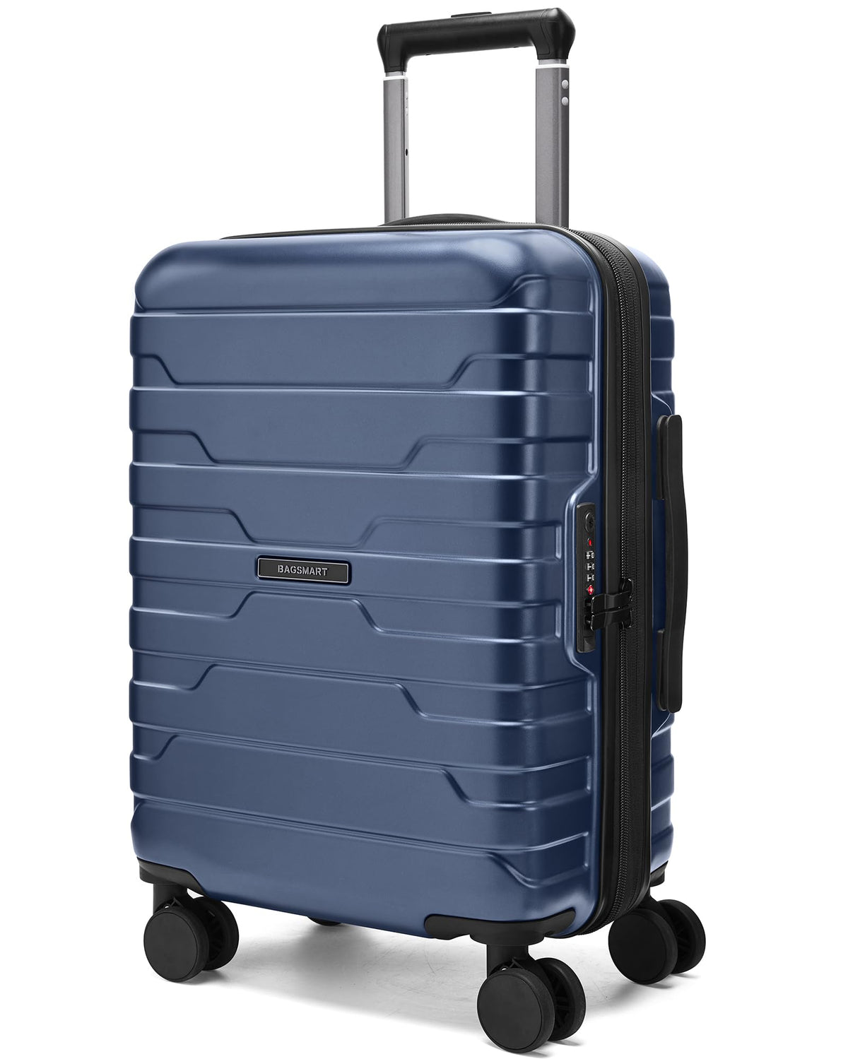 BAGSMART Carry On Luggage 22x14x9 Airline Approved with Spinner Wheels,Lightweight Luggage with TSA Lock,Expandable Hard Shell Carry On Suitcases for Men Women