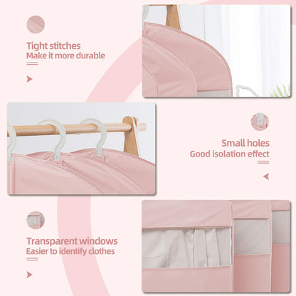 65-Inch Long Dress Garment Bags with Clear Window