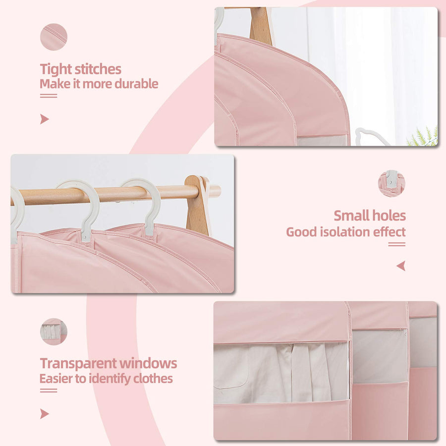 65-Inch Long Dress Garment Bags with Clear Window