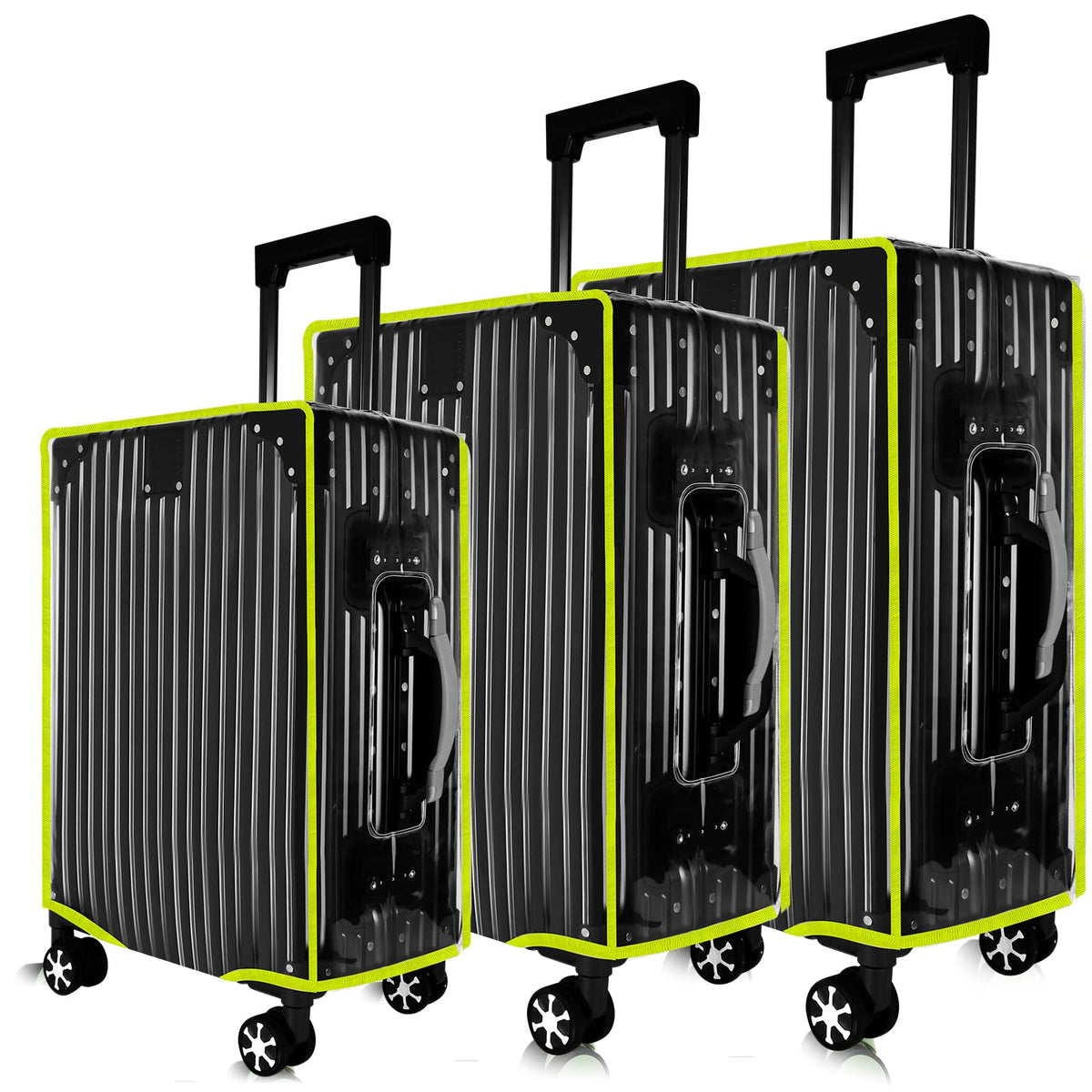 Thick Clear Protective Luggage Cover for Suitcases