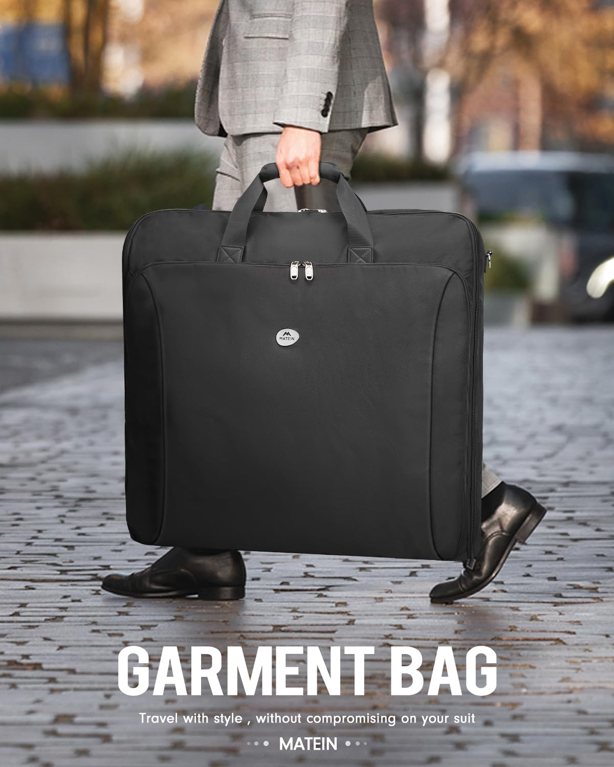 MATEIN Garment Bag for Travel, Large Suit Bag Travel Up to 6 Suits