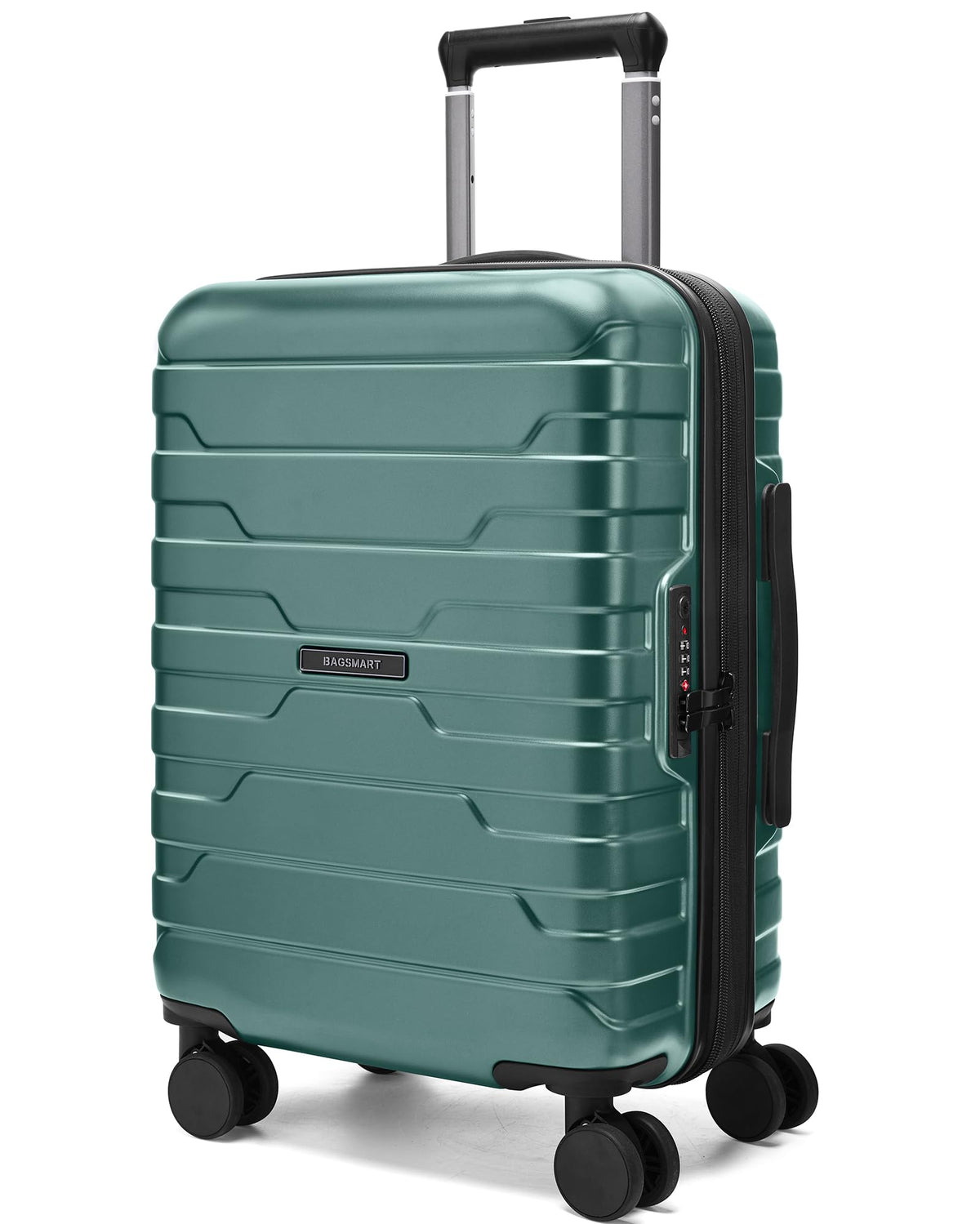BAGSMART Carry On Luggage 22x14x9 Airline Approved with Spinner Wheels,Lightweight Luggage with TSA Lock,Expandable Hard Shell Carry On Suitcases for Men Women
