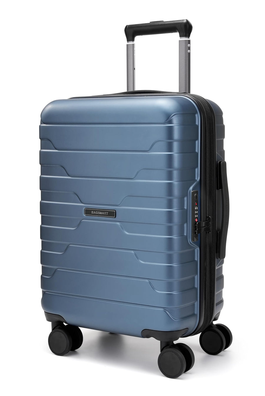 BAGSMART Carry On Luggage 22x14x9 Airline Approved with Spinner Wheels,Lightweight Luggage with TSA Lock,Expandable Hard Shell Carry On Suitcases for Men Women