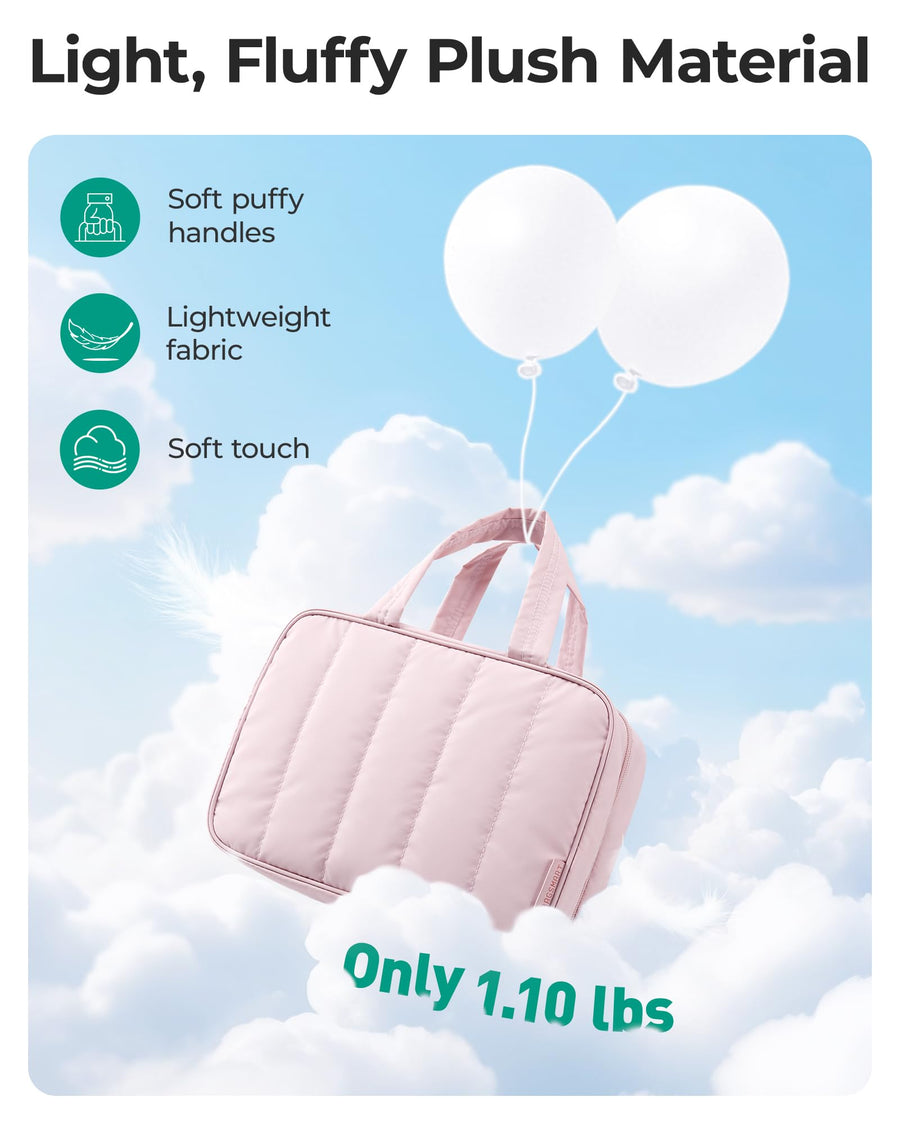 Waterproof Hanging Toiletry Bag for Full-Size Essentials