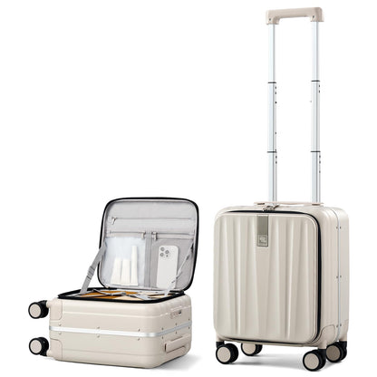 Hanke 16 20 24 26 Inch Carry On Suitcase PC Hardshell Luggage Top Open Aluminum Frame Rolling Suitcases with Wheels Travel Luggage for Womem Men