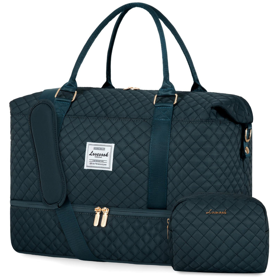 LOVEVOOK Travel Duffle Bag,Weekender Bags for Women with Shoe Compartment