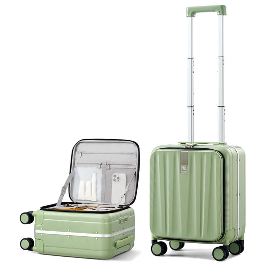 Hanke 16 20 24 26 Inch Carry On Suitcase PC Hardshell Luggage Top Open Aluminum Frame Rolling Suitcases with Wheels Travel Luggage for Womem Men