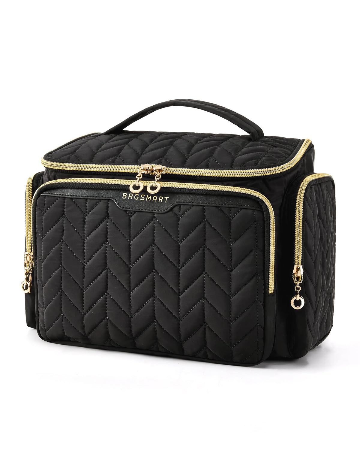 Large Wide-Open Travel Toiletry Bag with Handle