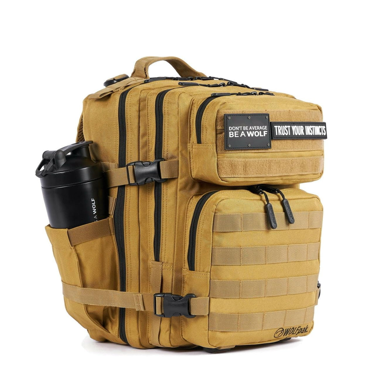 WOLFpak 25L Athletic Gym Backpack - Durable 1000D Waterproof Oxford Material with MOLLE Webbing, Laptop Pocket