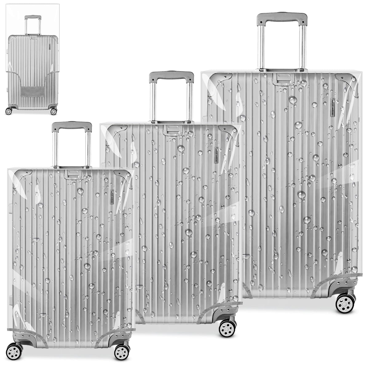 Fitted Luggage Cover for 20–30 Inch Suitcases