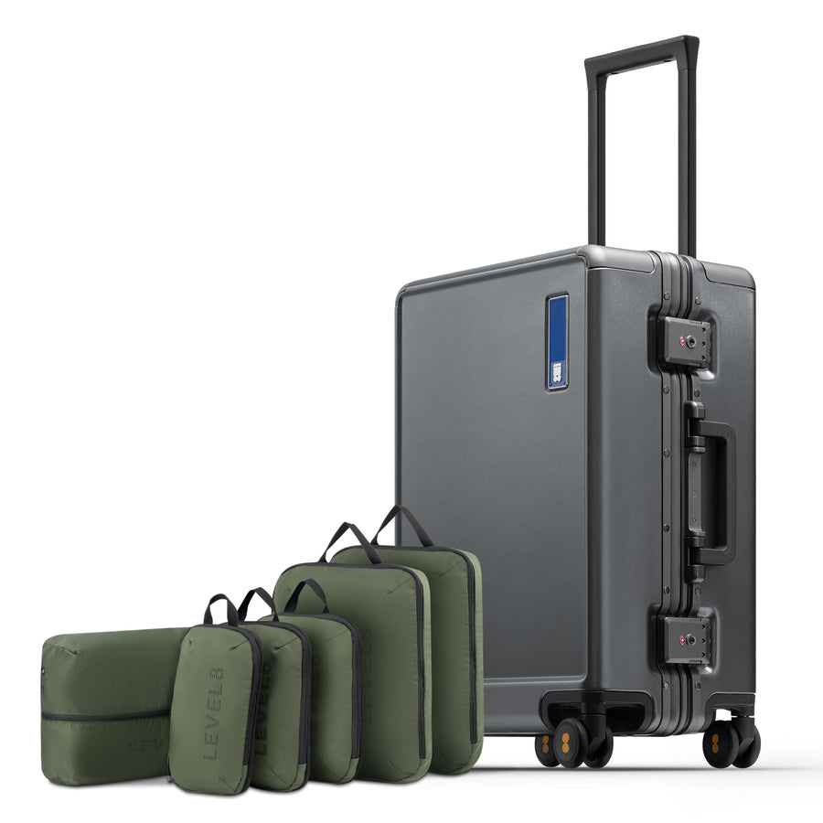 LEVEL8 Zipperless Luggage Hardshell Suitcases with Spinner Wheels