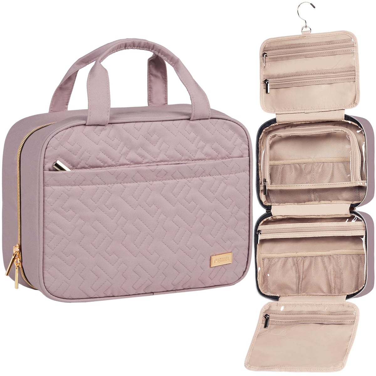 Hanging Travel Toiletry Bag for Full-Size Essentials