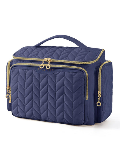 Large Wide-Open Travel Toiletry Bag with Handle
