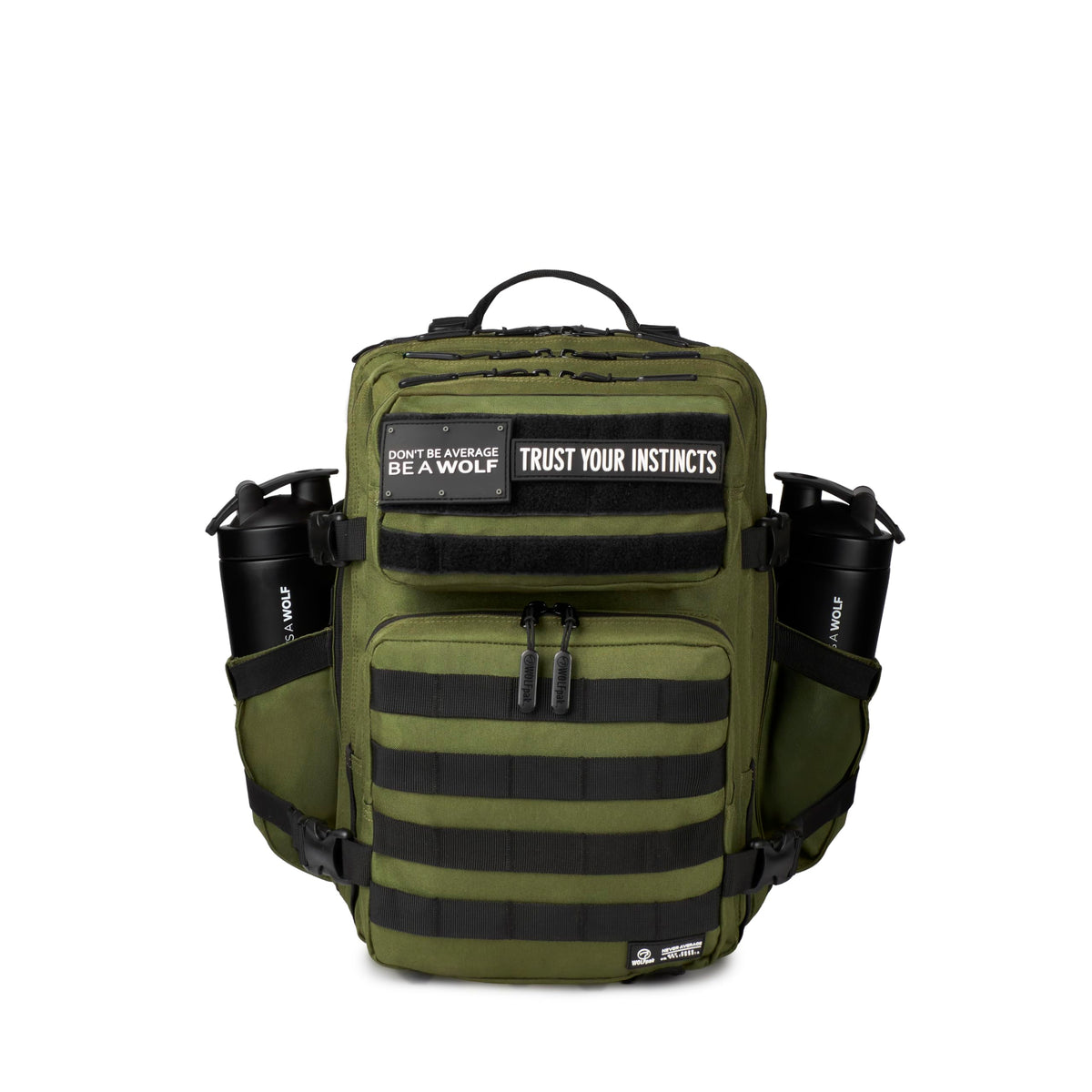 WOLFpak 25L Athletic Gym Backpack - Durable 1000D Waterproof Oxford Material with MOLLE Webbing, Laptop Pocket