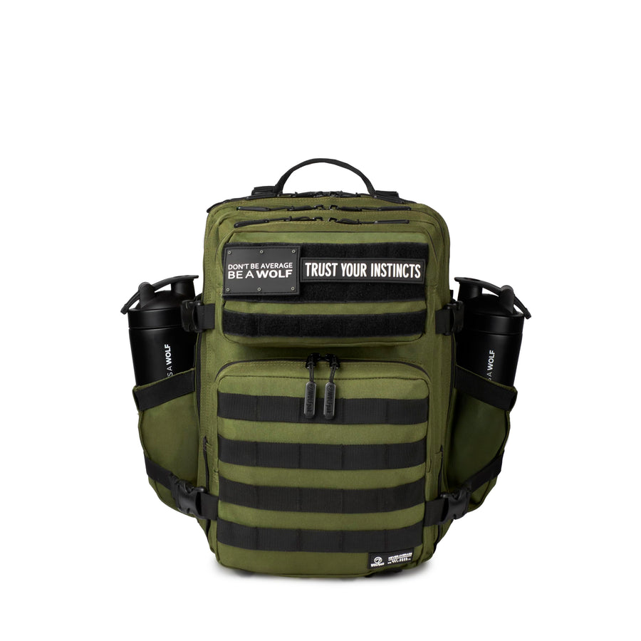 WOLFpak 25L Athletic Gym Backpack - Durable 1000D Waterproof Oxford Material with MOLLE Webbing, Laptop Pocket