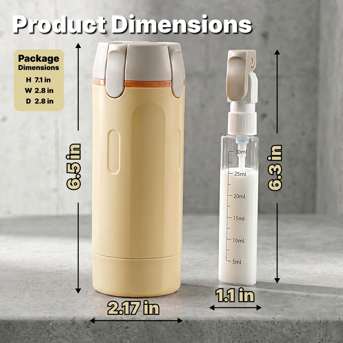 4-in-1 Leakproof Refillable Travel Pump Bottle Set