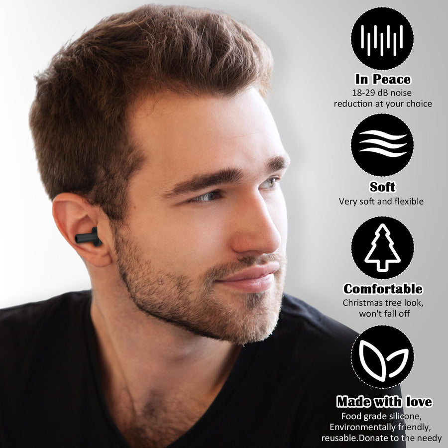 29dB Silicone Ear Plugs with Protective Carrying Case