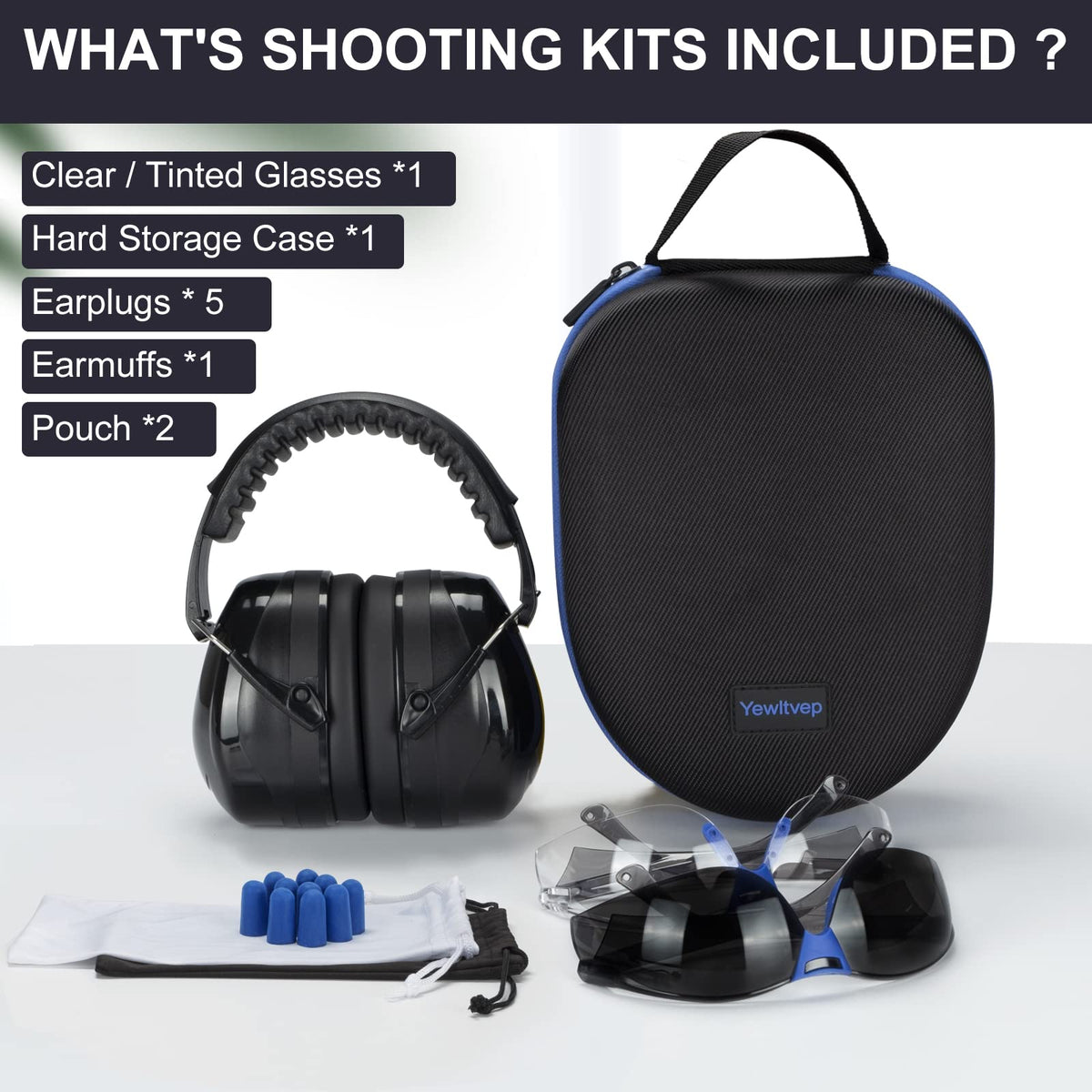 Hearing Protection Kit with Earmuffs and Earplugs