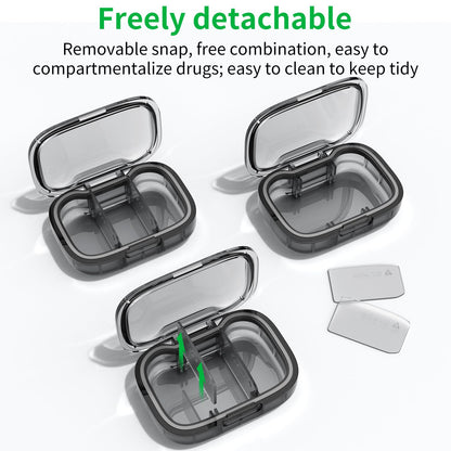 Moisture-Proof Travel Pill Case for Pocket or Purse