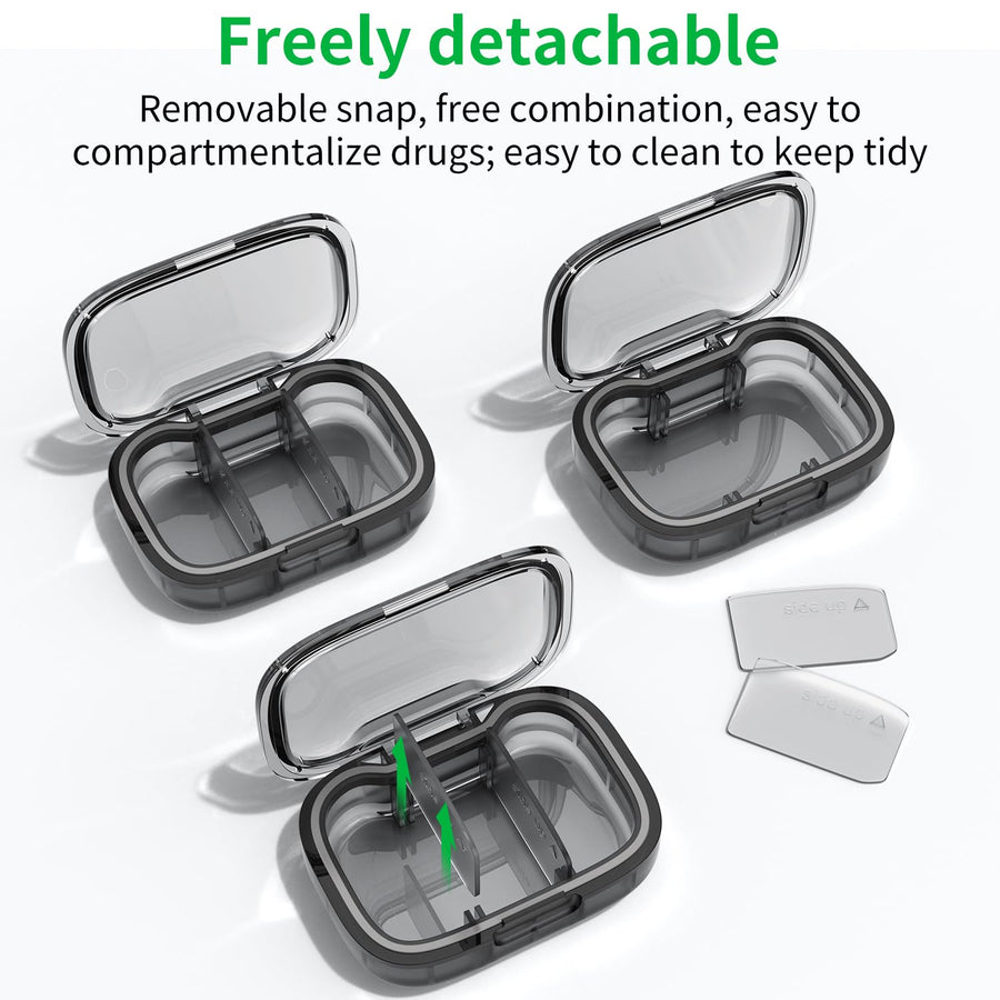 Moisture-Proof Travel Pill Case for Pocket or Purse