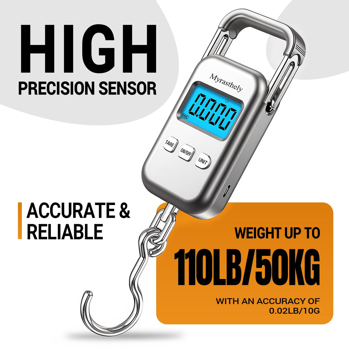 110 lb Digital Luggage Scale with LCD Display