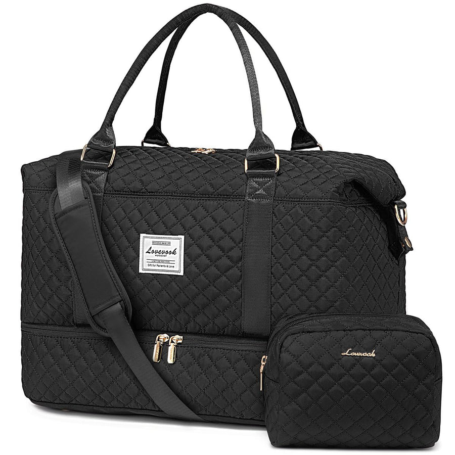 LOVEVOOK Travel Duffle Bag,Weekender Bags for Women with Shoe Compartment