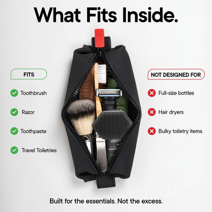 Water-Resistant Travel Dopp Kit with Easy-Access Opening