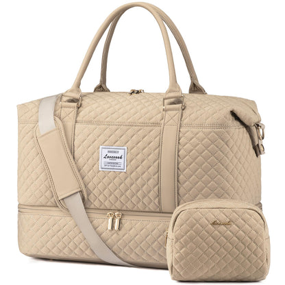 LOVEVOOK Travel Duffle Bag,Weekender Bags for Women with Shoe Compartment