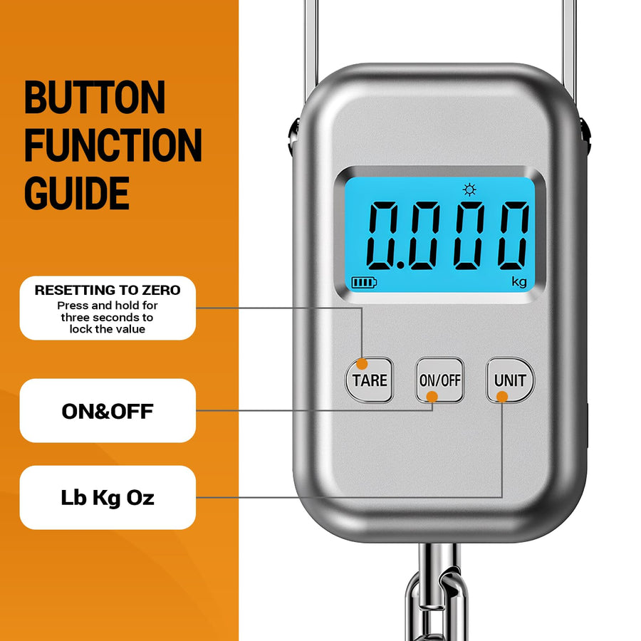 110 lb Digital Luggage Scale with LCD Display